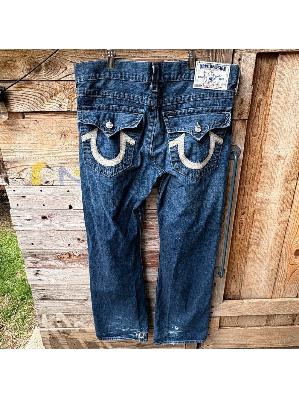 True Religion Men's Boot Cut Jeans Size 36 Made in USA